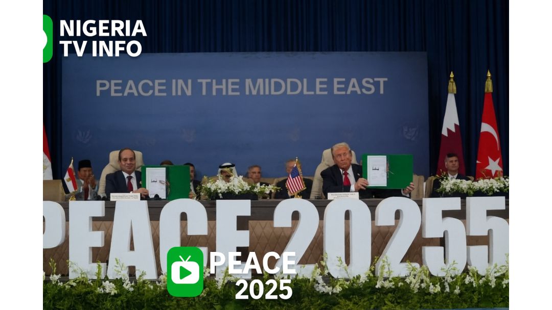 Trump Kpọrọ Ụmụ Ụmụ Ala Ọwụwa Anyanwụ Etiti Ka Ha Gbasaa Udo Gaza Ruo N’ụzọ Dum Ụzọ.
