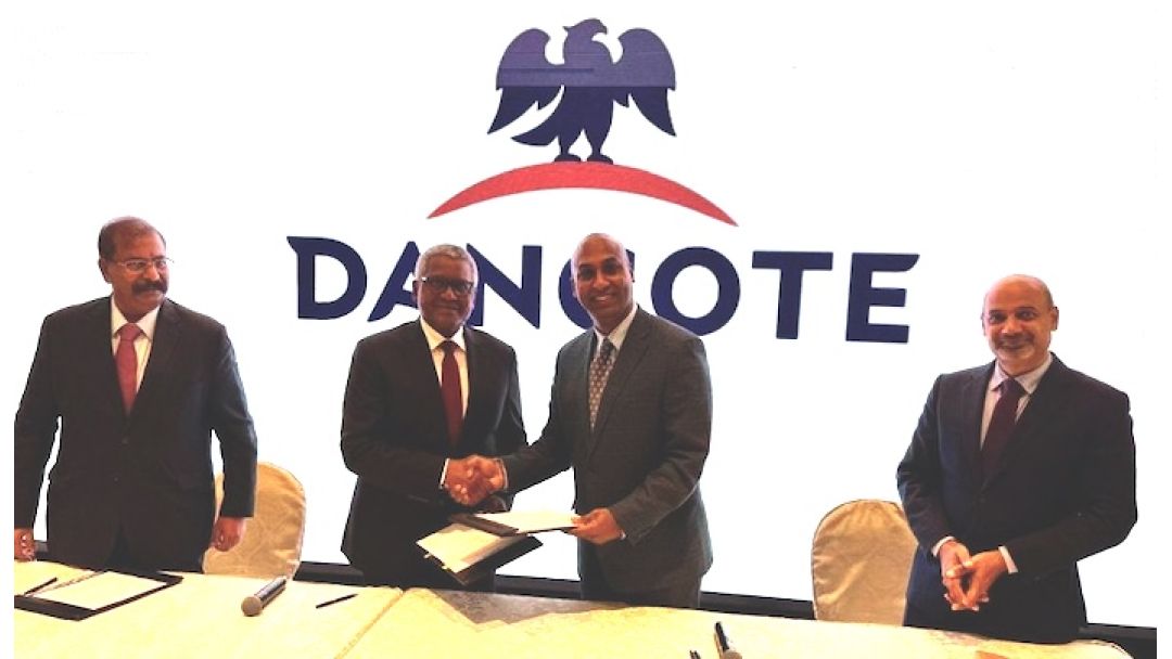 Dangote Soro Ụlọ Ọrụ US Honeywell Megharịa Ike Ụlọ Nchekwa Mmanụ Site na 650,000 Rue 1.4 Million BPD"