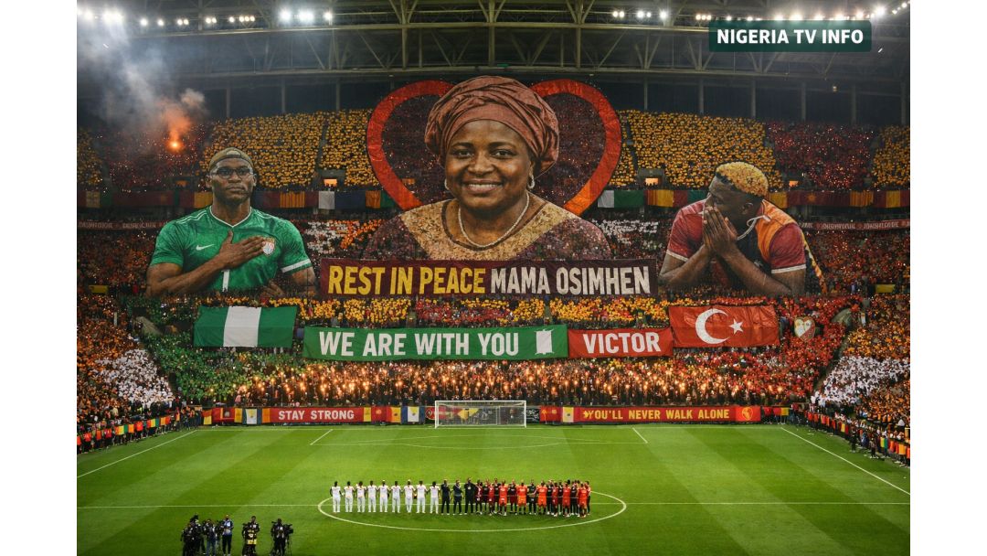 Àwọn Olólùfẹ́ Galatasaray Máa Bọlá Fún Ìyá Tó Ṣe Àìkú Osimhen Pẹ̀lú Choreografi Pátá