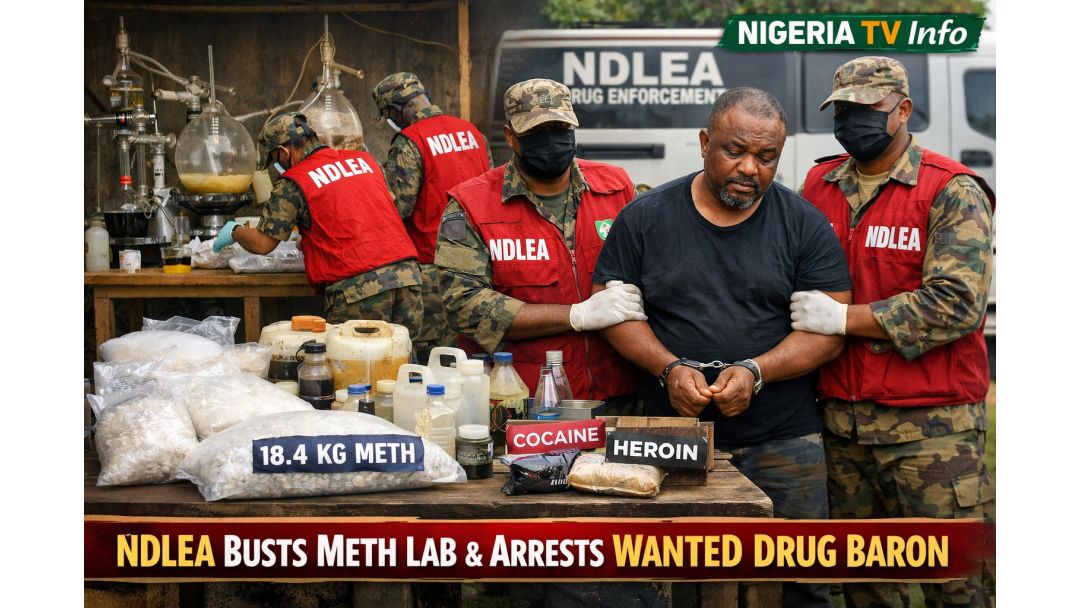 Featured image: NDLEA ta Tarwatsa Dakin Samar da Meth a Imo, Ta Kama Shahararren Baro Mai ’Yan Shekaru 13 a Bude