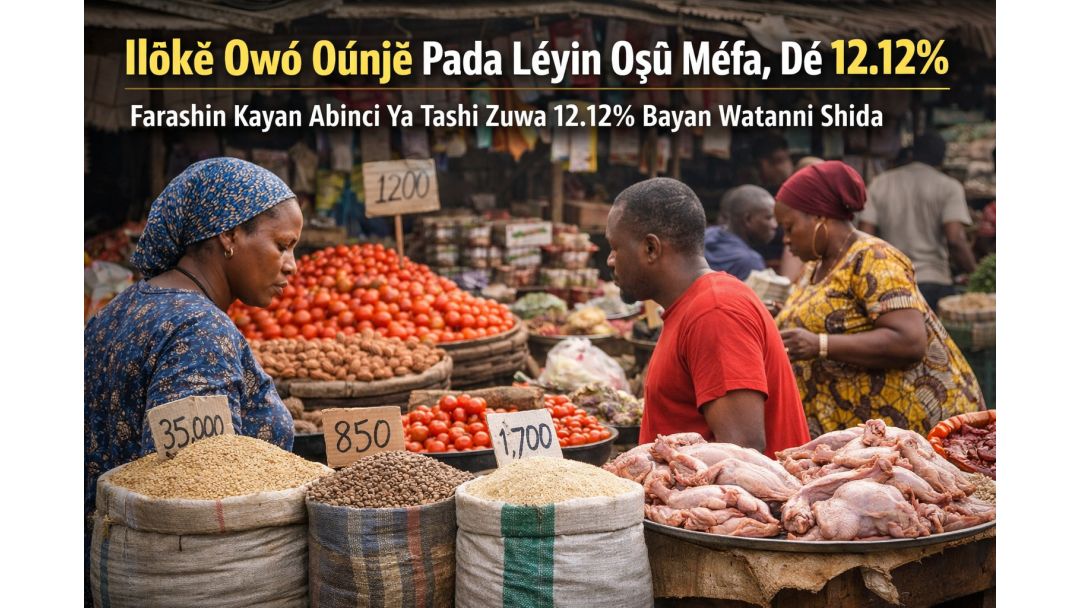 Farashin Abinci Ya Kara Tashi Bayan Watanni Shida, Ya Kai Kashi 12.12%