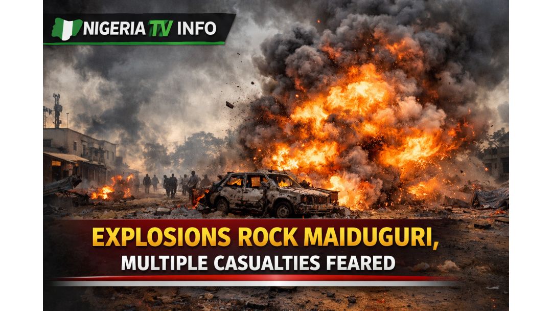 Featured image: Explosions Rock Maiduguri as Casualties Feared in Fresh Security Incident