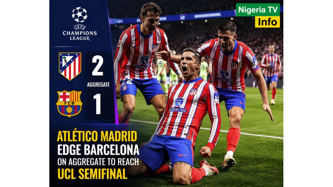 Atlético Madrid Ji Barcelona N’Agbụ Mbụ Ka Ha Bata Na Semifinal UEFA Champions League