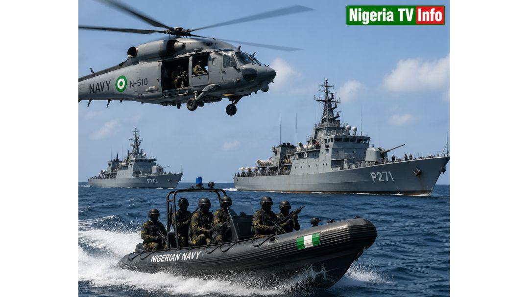 Ndị agha mmiri Naijiria tinyere ụgbọ mmiri na helikọpta megide mpụ n’osimiri
