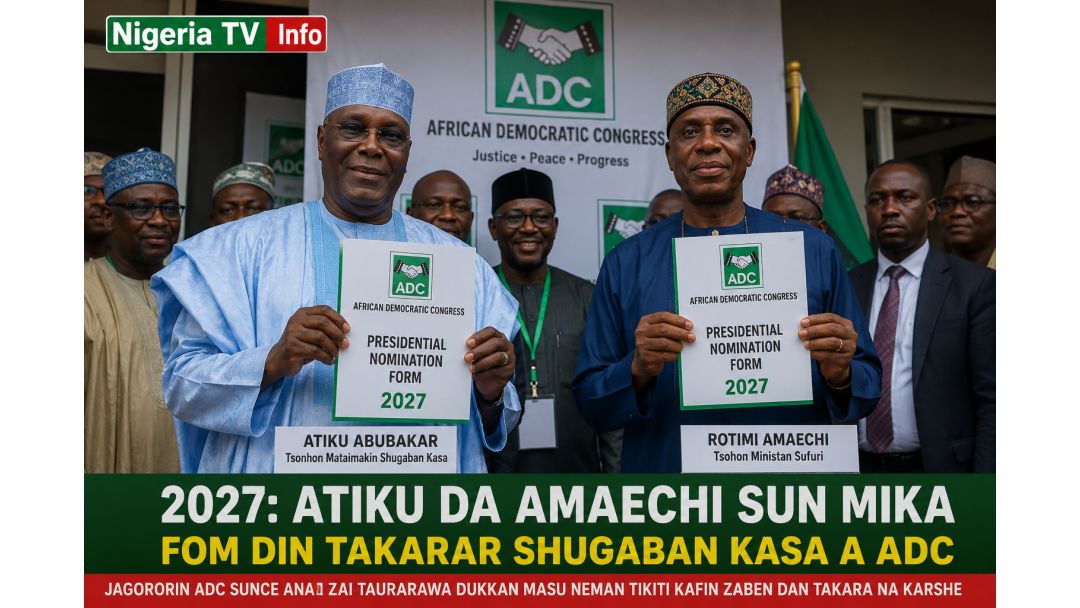 2027: Atiku da Amaechi Sun Mika Fom din Takarar Shugaban Kasa a ADC