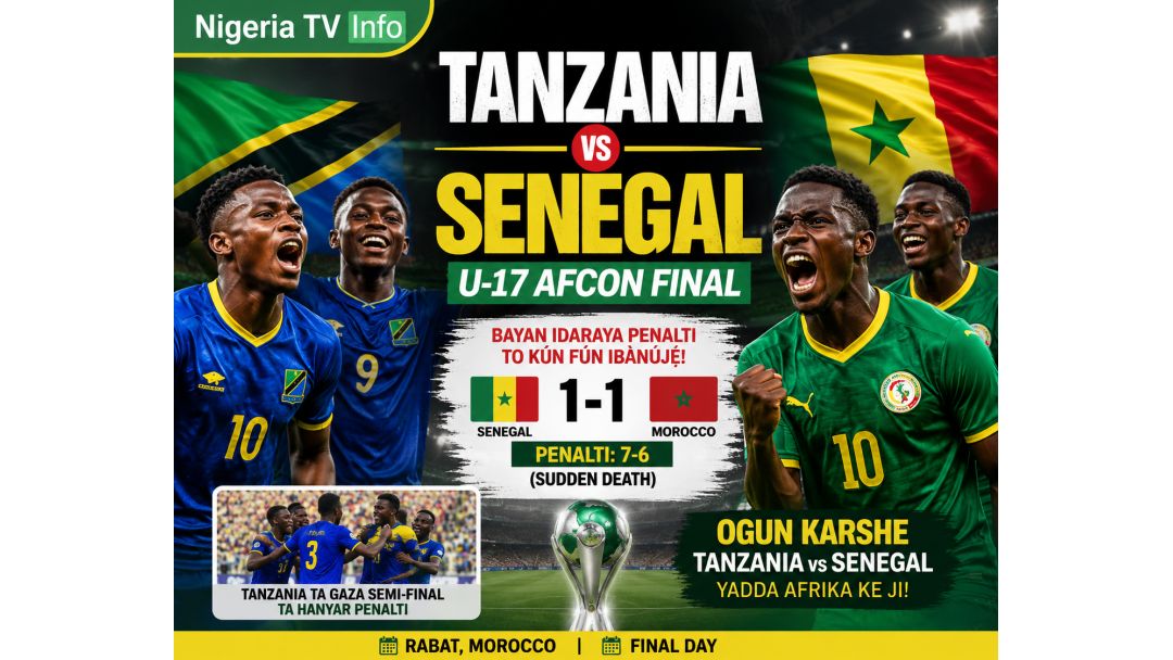 Tanzania za ta fafata da Senegal a wasan karshe na U-17 AFCON bayan wasan fenariti mai cike da tashin hankali