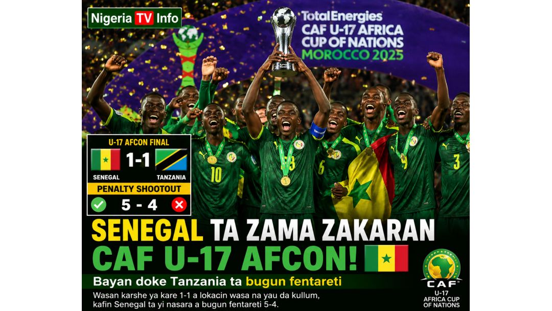 Senegal meriri Tanzania n’ụsọ ikpeazụ CAF U-17 AFCON, bụrụ ndị mmeri Afrịka