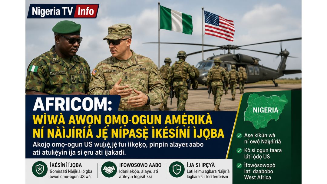 Featured image: US Military Presence in Nigeria Based on Invitation – AFRICOM