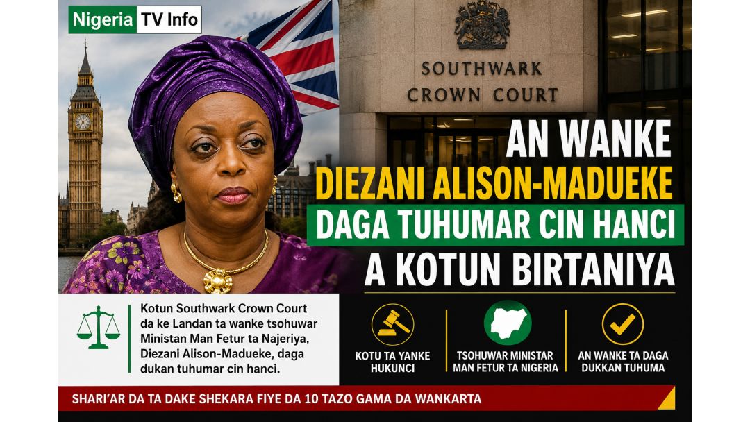 An wanke Diezani Alison-Madueke daga tuhumar cin hanci a kotun Birtaniya